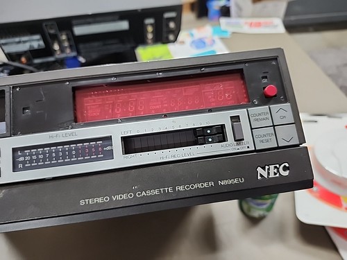NEC VHS Video Cassette Recorder Player N895EU Powers On No Remote - Picture 5 of 14