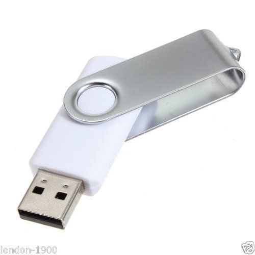 WEISS 8GB 8 Gig 8Gig USB Flash Drive MEMORY STICK Brandneu Hochwertig - Bild 1 von 1