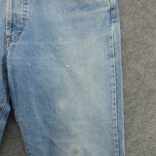 VTG Diesel Jeans Mens 32x33 Blue Relaxed Tapered Button Fly Saddle 90s Y2K Denim - Picture 8 of 22