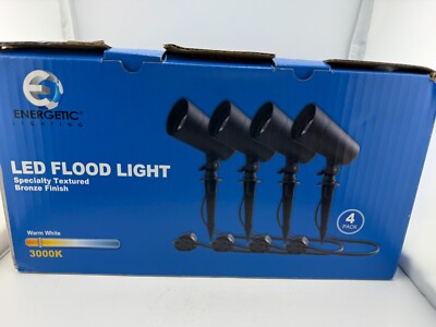 Energetic Lighting LED Flood Lights - Black new open box