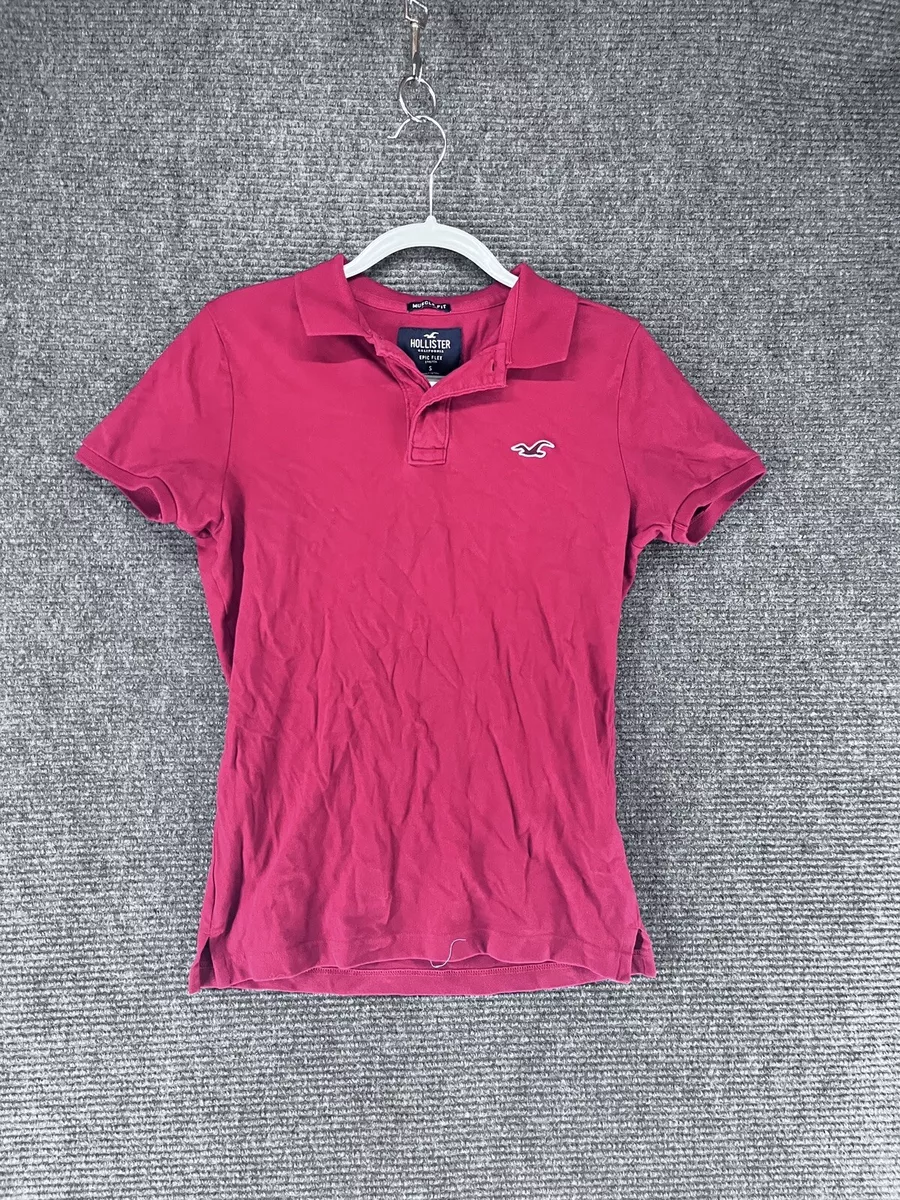 Hollister Polo Shirt Men s epic flex Muscle Fit Short Sleeve