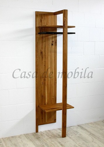 Massivholz Dielen-Möbel 3teilig Wildeiche geölt NEU Flur garderobe Schuh-kommode - Bild 3 von 12