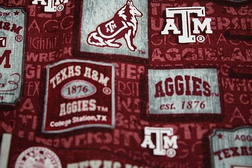 Texas A&M Fabric Cotton for Masks Football AM 1/4 yard 18" x 44" Sports ! - Picture 3 of 4