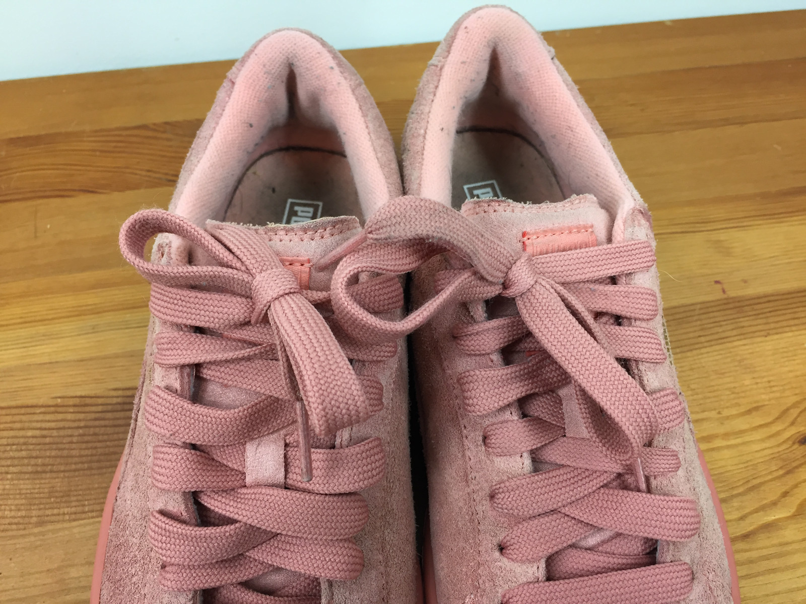 Puma Pink Rose Suede Leather Sneakers 38.5 8 cute… - image 4