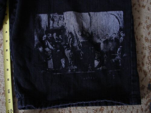 DTEK Black Denim Al Pacino Scarface / Godfather Mens 38 Baggy / Loose Fit Shorts - Picture 3 of 10