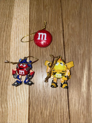 3 Stück M&Ms Transformers Miniatur Christbaumschmuck Kurt Erle Holiday