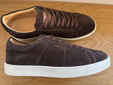 Santoni Uomo Marrone Scuro Scamosciato Sneaker/Scarpe/Made in Italy/42EU/...