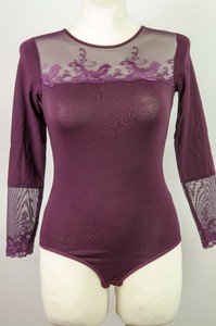 purple long sleeve bodysuit