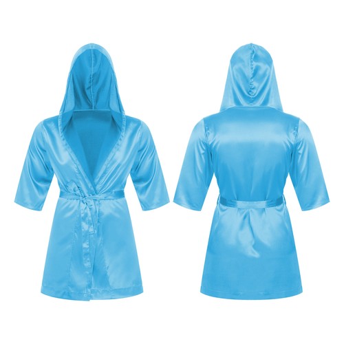 Albornoz de satén para hombre kimono de seda bata con cinturón ropa de dormir media manga camisón - Imagen 46 de 97