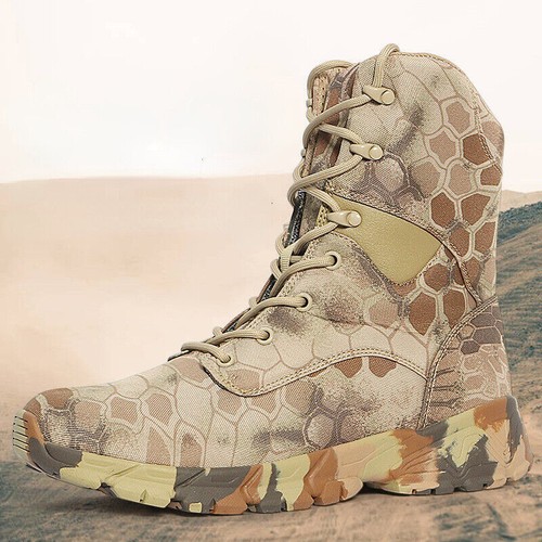 Herren Wasserdicht Atmungsaktiv Taktische Schuhe Tarnung Schneeland Kampfstiefel - Bild 29 von 30