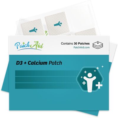 D3/Calcium Topical Patch by PatchAid 30-Day Supply