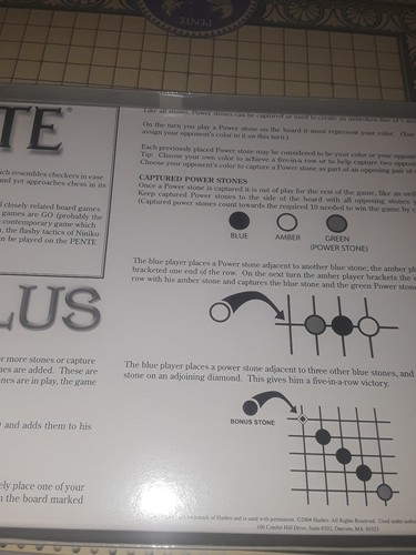 PENTE Board Game 2004 New Edition Power Stones - Picture 10 of 10