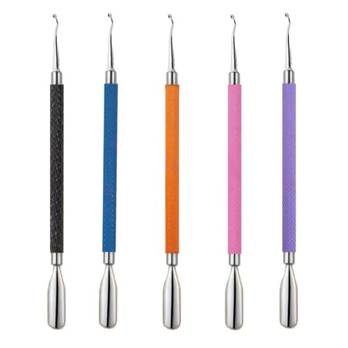 Professional Manicure Pedicure | Cuticle Pusher with Spoon End | 5 Colors | Tool - Picture 3 of 34