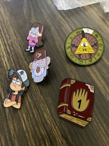 Gravity Falls Cartoon Show Metall Emaille Pin 5er Set - Bild 1 von 2