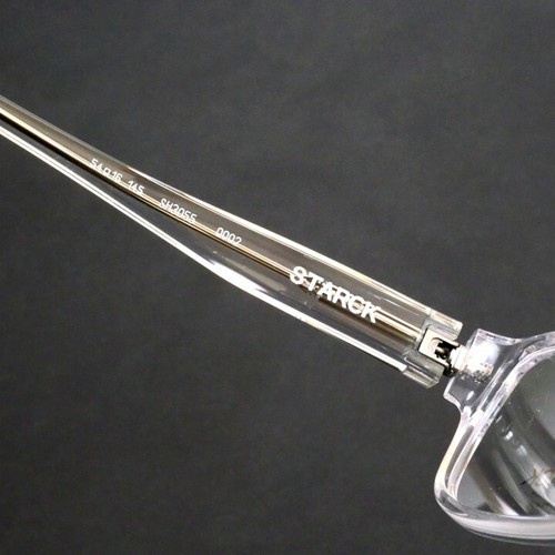 STARCK EYES SH3055 0002 BIOTECH Eyeglass Frame Clear NEW - Picture 7 of 9