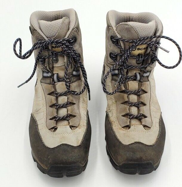 Scarpa ZG Gore-Tex Vibram Hiking Boots Gray Men's Size 7.5 Women's Size 8.5