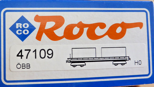 Roco 471091; Doppeltragwagen mit 4 Container "bene" ÖBB, wie neu in OVP /X658 - Bild 2 von 2