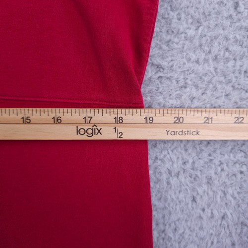 VTG Talbots Shirt Dress Womens 12 Red Striped Polo Ringer Cotton Casual Classic - Picture 6 of 12