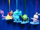 Disney Pixar Monsters Inc Christmas Holiday Ornaments 5 pc set