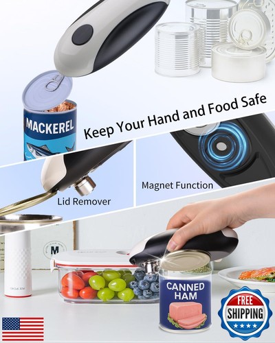 CIRCLE JOY Rechargeable Electric Can Opener for Seniors with Smooth Edge, Foo - Bild 5 von 5