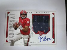 2016 National Treasures Collegiate Jacoby Brissett #59/99 Rc Auto