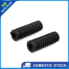 Pack of 2 Motorcycle Rubber Nonslip Footrest Pedal Foot Peg Cover Shell Black