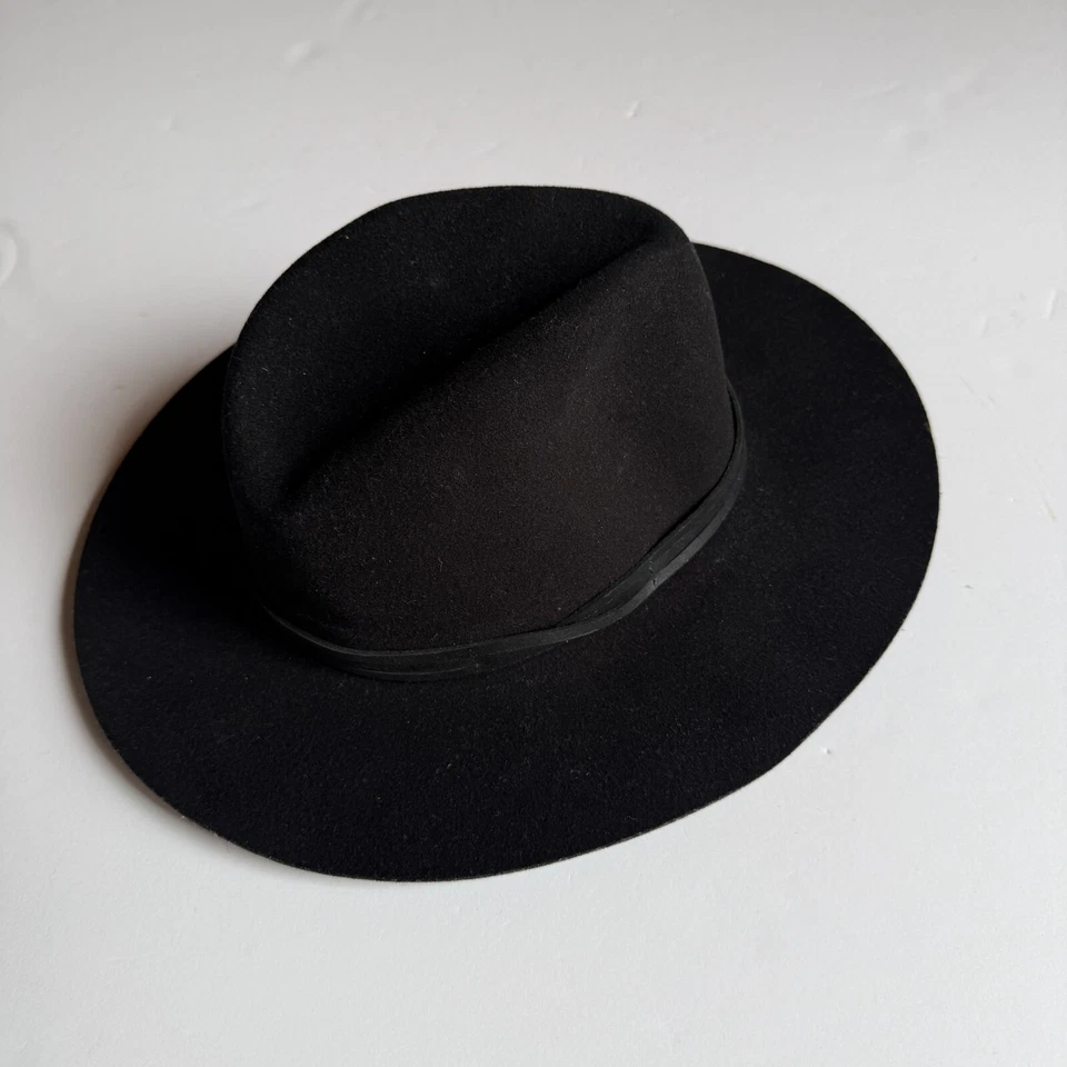 Sombrero Fedora Goorin Bros. Lana Negro - Talla Grande - Hecho en EE. UU. Foto 3 de 4