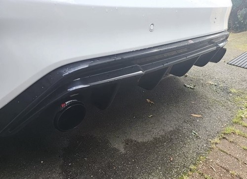 2 GLOSS BLACK CARBON FIBRE AKRAPOVIC EXHAUST TIPS 4.5” FORD FOCUS ST MK4 - Picture 13 of 24