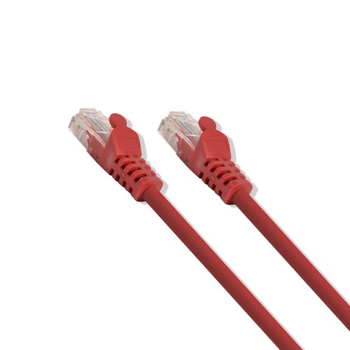 Cat-5e UTP Ethernet Network Cable RJ45 Lan Wire Red 5FT - Picture 3 of 6