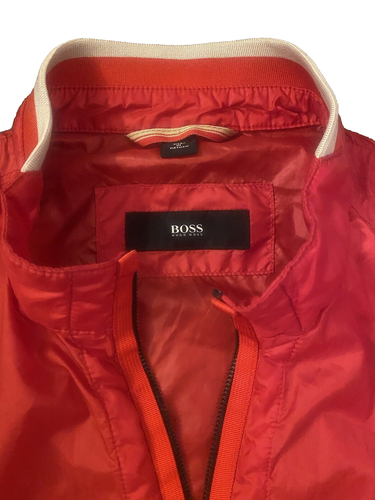 HUGO BOSS Mens Colis Rain Jacket Bright Red Size 46R - Picture 4 of 12