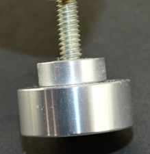 (Set of 4) Aluminum 1/4" Threaded Leg Leveler Electronics, Furniture Feet 1-1/4"