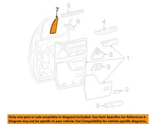 FORD OEM 97-14 E-150 Club Wagon Outside Mirrors-Interior Trim F7UZ17K709AAA