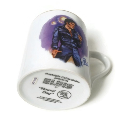 Elvis Presley Hound Dog Coffee Cup Mug Nostalgia Collectible Vintage 1985 - Picture 6 of 6