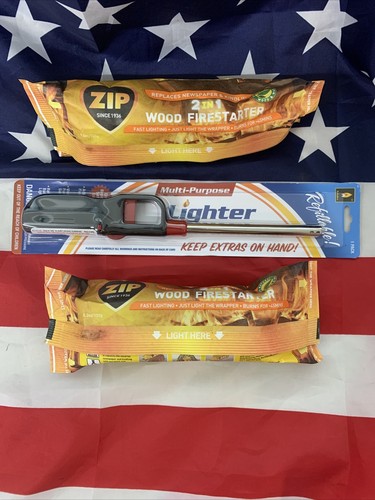 Brennholz Starter 2er Pack 100% Naturholz & Wachs + nachfüllbares Feuerzeug - Bild 2 von 3