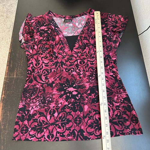 JKLA California Top Small Women Y2K Babydoll Fairy Whimsygoth Blouse Jersey Knit - Picture 8 of 9