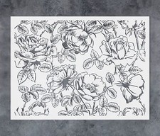 Large Flower Wall Stencils for Painting Floral Stencil Template Reusable for DIY