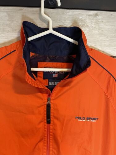 Ralph Lauren Polo Sport orange Windbreaker 100% Polyester leicht Gr. M - Bild 4 von 13
