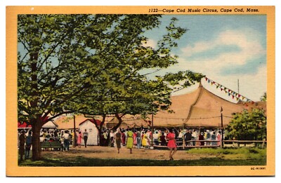 1950 Cape Cod Music Circus, Cape Cod, MA Postcard