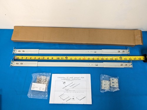 ReadyNAS 1100 Rack Mount Server Shelf Shelves Rails Columbus 1U Rack Mount Slide - Picture 6 of 9