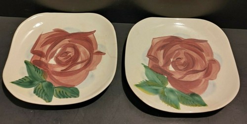 VTG RED WING Pottery LEXINGTON ROSE pattern Cups, Saucers, Plates 1940s-1950s - Picture 37 of 88