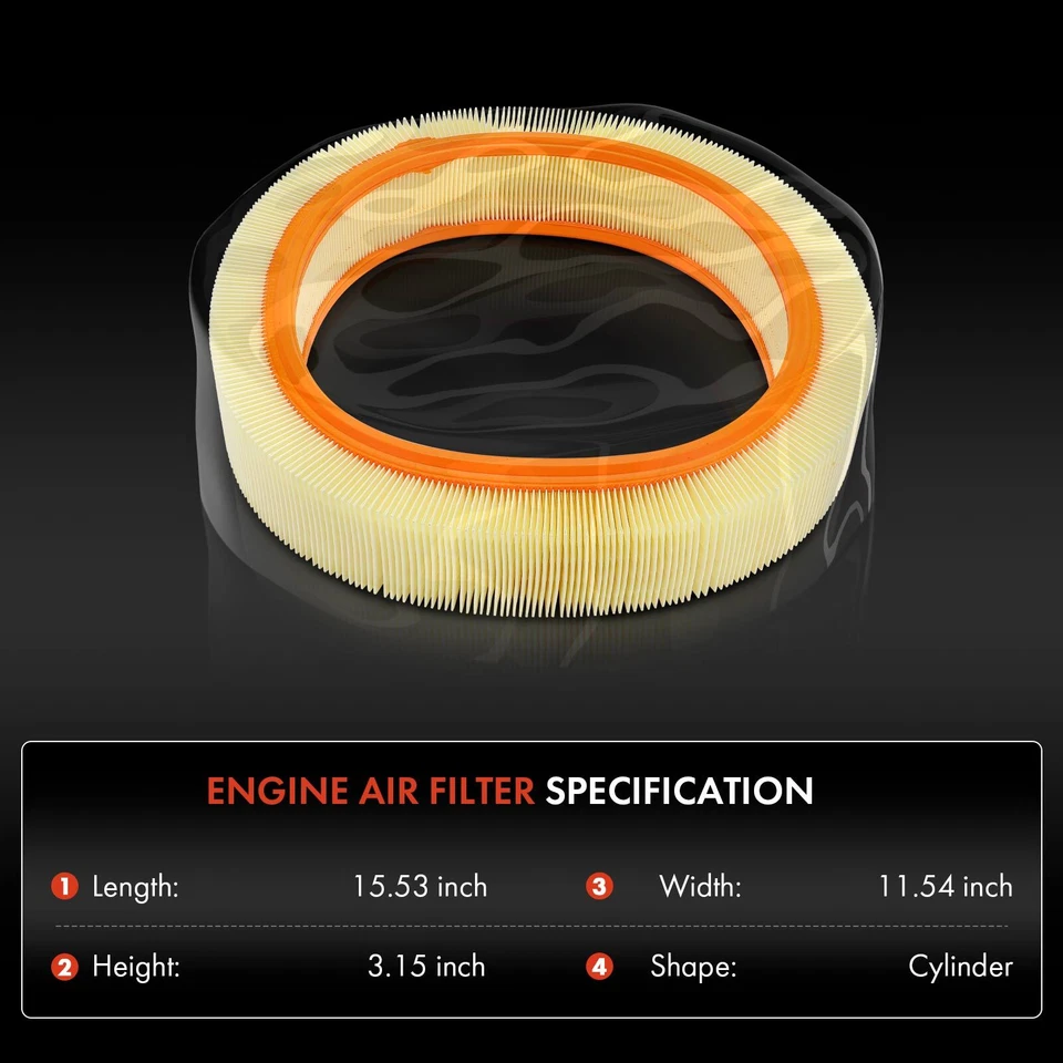 2x Filtro de aire del motor para Mercedes-Benz 380SE 380SEC 380SEL 380SL 380SLC 420SEL Foto 2 de 4