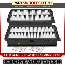 2pcs New Front LH & RH Side Engine Air Filter for Genesis GV80 2021-2023 L4 2.5L