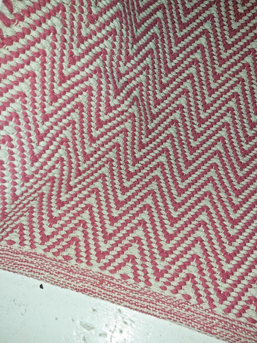 ALFOMBRA INDIA 100% ALGODÓN CALIDAD TELAR A MANO - 154cm x 88cm - ¡MEDIO PRECIO! - Imagen 2 de 11