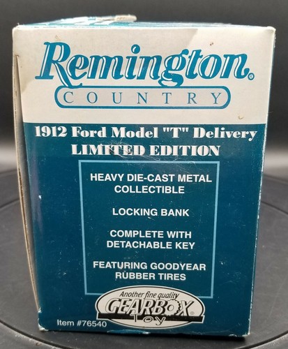 Cambio Remington Country 1912 Ford Model T Consegna Edizione Limitata Coin Bank - Foto 3 di 11