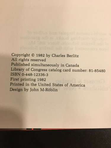 Native Tongues by Charles Berlitz - Hardcover 1982 First Edition - Foto 5 di 11