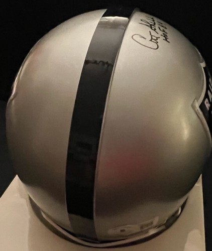 OAKLAND RAIDERS ART SHELL HOF 89 RIDDELL MINI HELMET BECKETT BAS AC67152 - Picture 3 of 3
