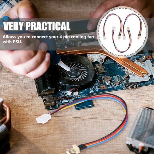  3 Pcs Extension Cable Lüfter Verlängerungskabel Stecker Adapterkabel - Bild 5 von 12
