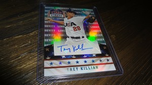 2015-PANINI-STARS-amp-STRIPES-TREY-KILLIAN-AUTOGRAPHED-BASEBALL-CARD