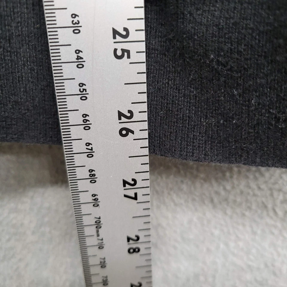 Sudadera DE COLECCIÓN Armani Exhange Mujer Grande Negra Logo 1/4 Cremallera Codo Parcheado Foto 4 de 4