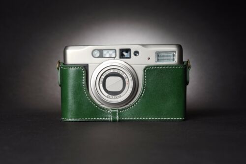 Genuine Real Leather Half Camera Case Bag Cover para Contax TVS ii Film Camera - Imagen 20 de 34